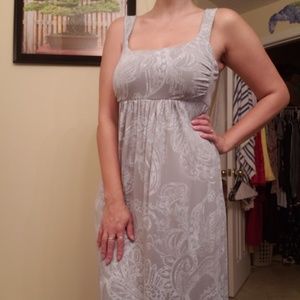 Gray maxi dress